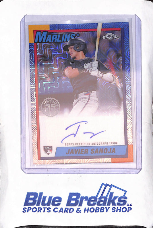 2025 Topps Chrome - Javier Sanoja - 1990 Mojo Auto - Miami Marlins - Baseball - #90CA2-JS