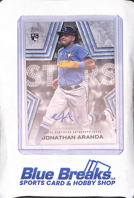 2023 Topps - Jonathan Aranda - Baseball Stars Autograph RC - Tampa Bay Rays - Baseball - #BSA-JAR
