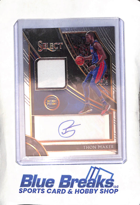 2019-20 Panini - Select - Thon Maker - auto - relic - 053/199 - #AM-TMK - basketball - Pistons