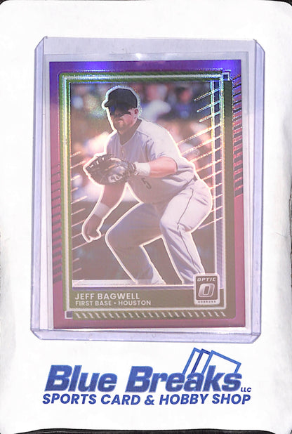 2025 Panini Donruss Optic - Jeff Bagwell - Pink Prizm - 16/49 - Houston Astros - Baseball - #25