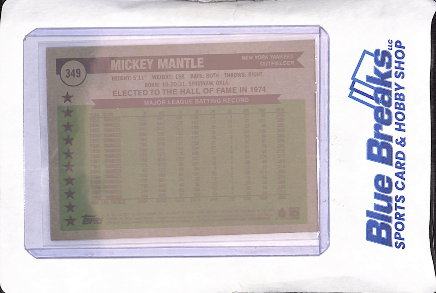2025 Topps Heritage - Mickey Mantle - The Topps News All-Time All-Stars - Burgundy Sparkle - New York Yankees - Baseball - #349