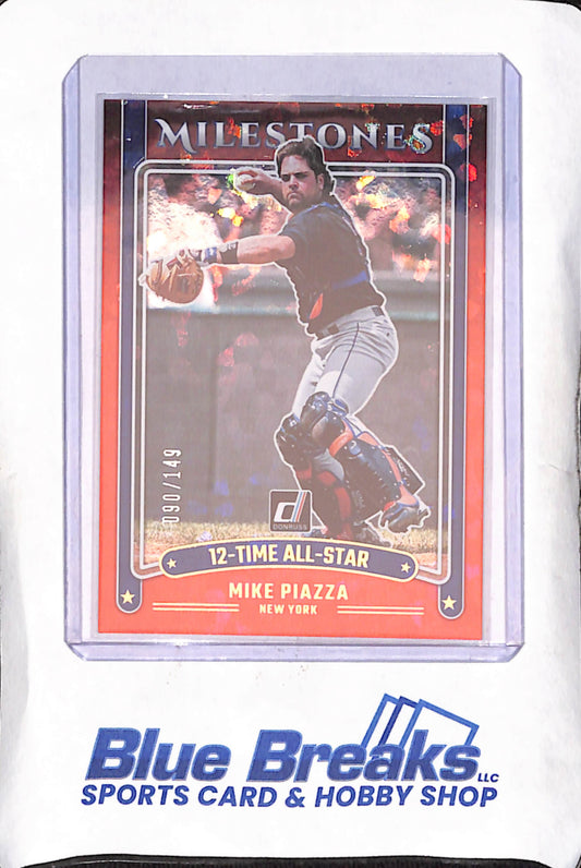 2025 Donruss - Mike Piazza - Milestone Moments - 90/149 - New York Mets - Baseball - #11