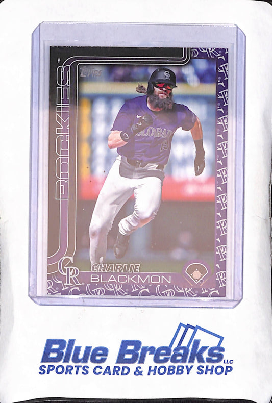 2025 Topps Series One - Charlie Blackmon - Team Logo - Colorado Rockies - Baseball - #311