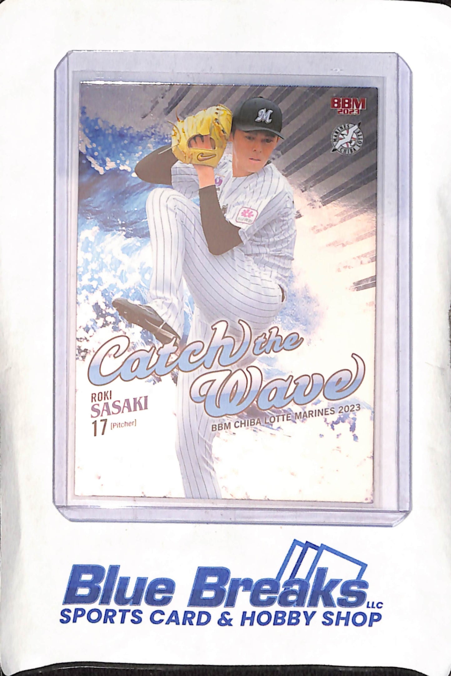 2023 BBM - Catching the Wave - Roki Sasaki - #CW3 - Baseball - Marines - Dodgers