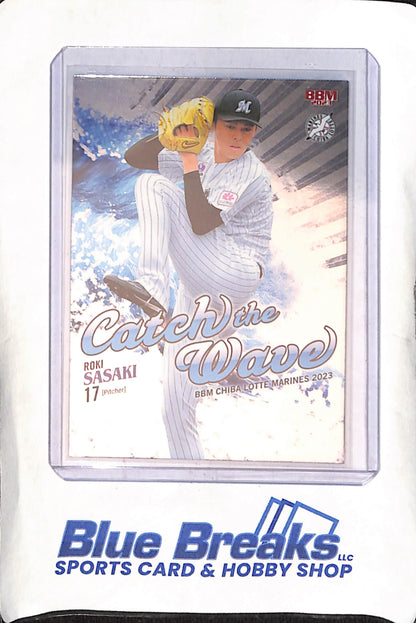 2023 BBM - Catching the Wave - Roki Sasaki - #CW3 - Baseball - Marines - Dodgers