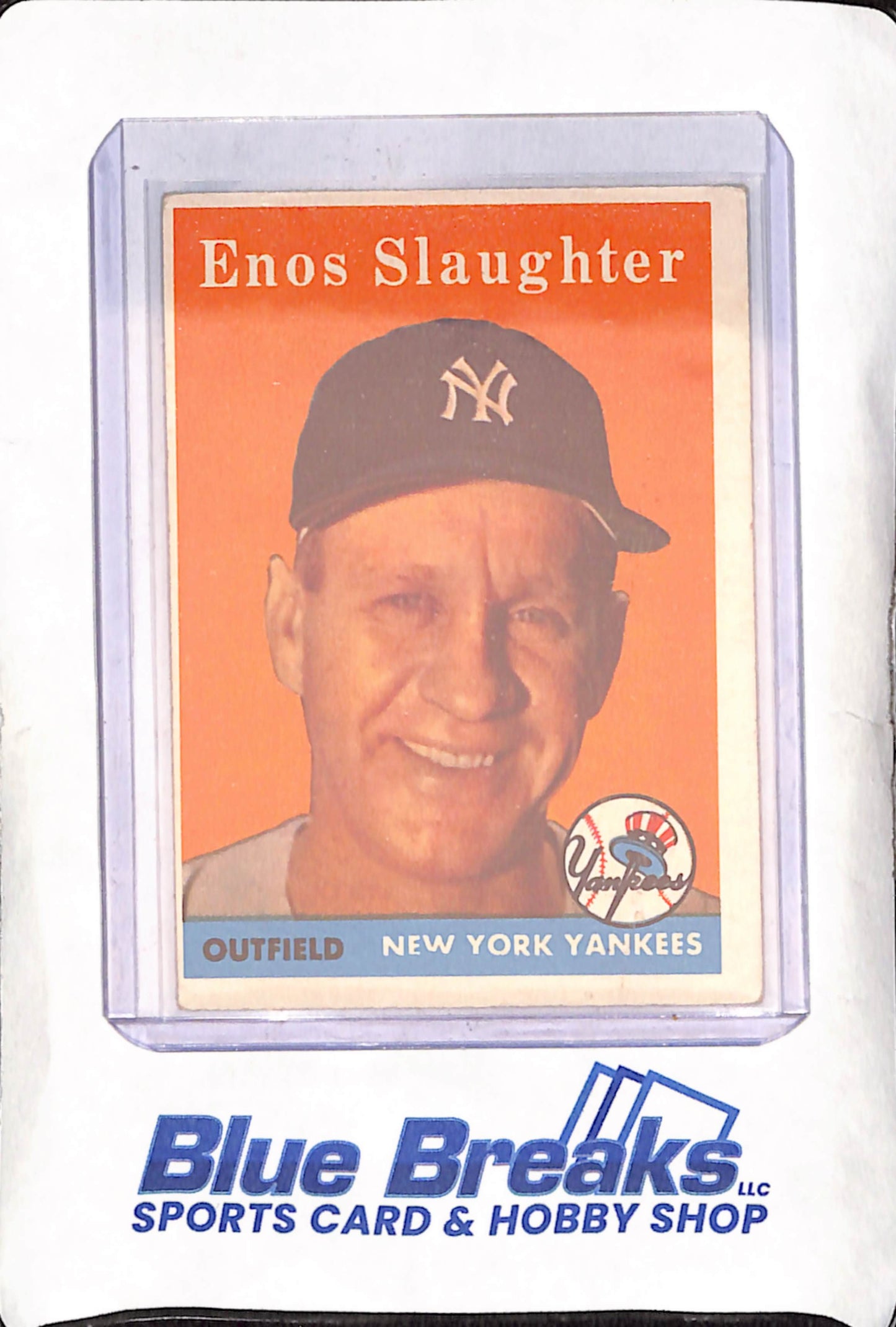 1958 Topps - Enos Slaughter - New York Yankees - Baseball - #142