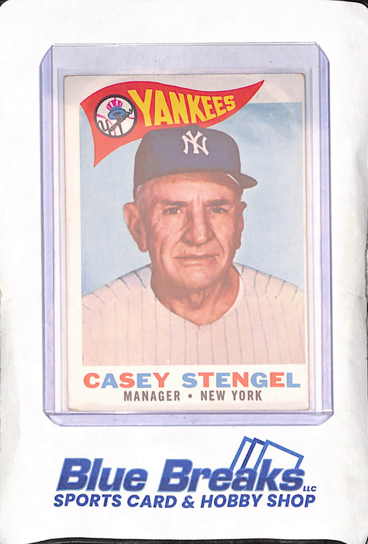 1960 Topps - Casey Stengel - Manager - New York Yankees - Baseball - #227
