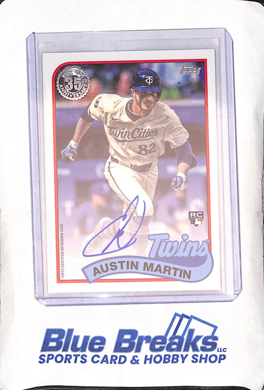 2024 Topps Update - Austin Martin - Autograph - 35th Anniversary - RC - Minnesota Twins - Baseball - #89AU-AUM