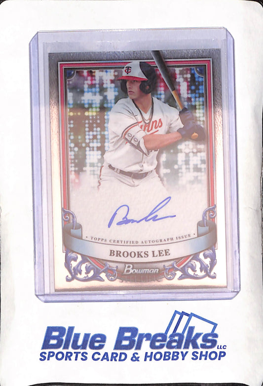 2024 Bowman Sterling - Brooks Lee - Autograph - Minnesota Twins - Baseball - #PA-BL