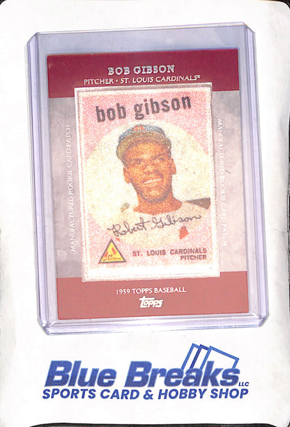 2013 Topps - Bob Gibson - Commemorative 1959 Rookie Patch - St Louis Cardinals - Baseball - #RCP-5