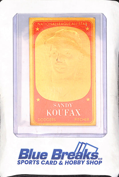 1965 Topps Embossed - Sandy Koufax - Los Angeles Dodgers - Baseball - #8
