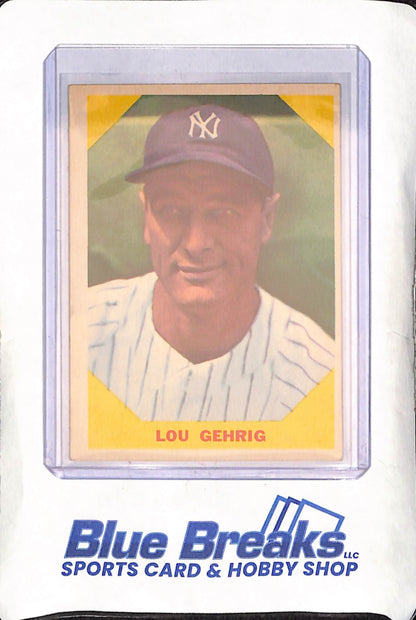 1960 Fleer - Lou Gehrig - Baseball Greats - New York Yankees - Baseball - #28