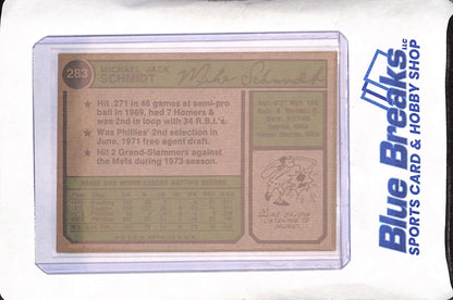 1974 Topps - Mike Schmidt - Philadelphia Phillies - Baseball - #283