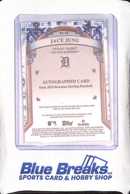 2024 Bowman Sterling - Jace Jung - Autograph - Detroit Tigers - Baseball - #PA-JJ