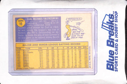 1970 Topps - Carl Yastrzemski - Boston Red Sox - Baseball - #10