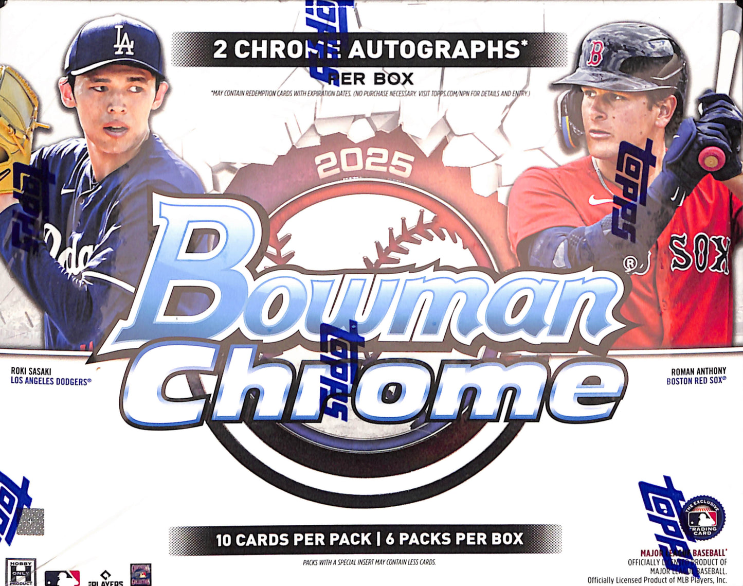 2025 Bowman Chrome Baseball Hobby Box - Sealed Wax