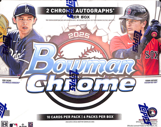 2025 Bowman Chrome Baseball Hobby Box - Sealed Wax