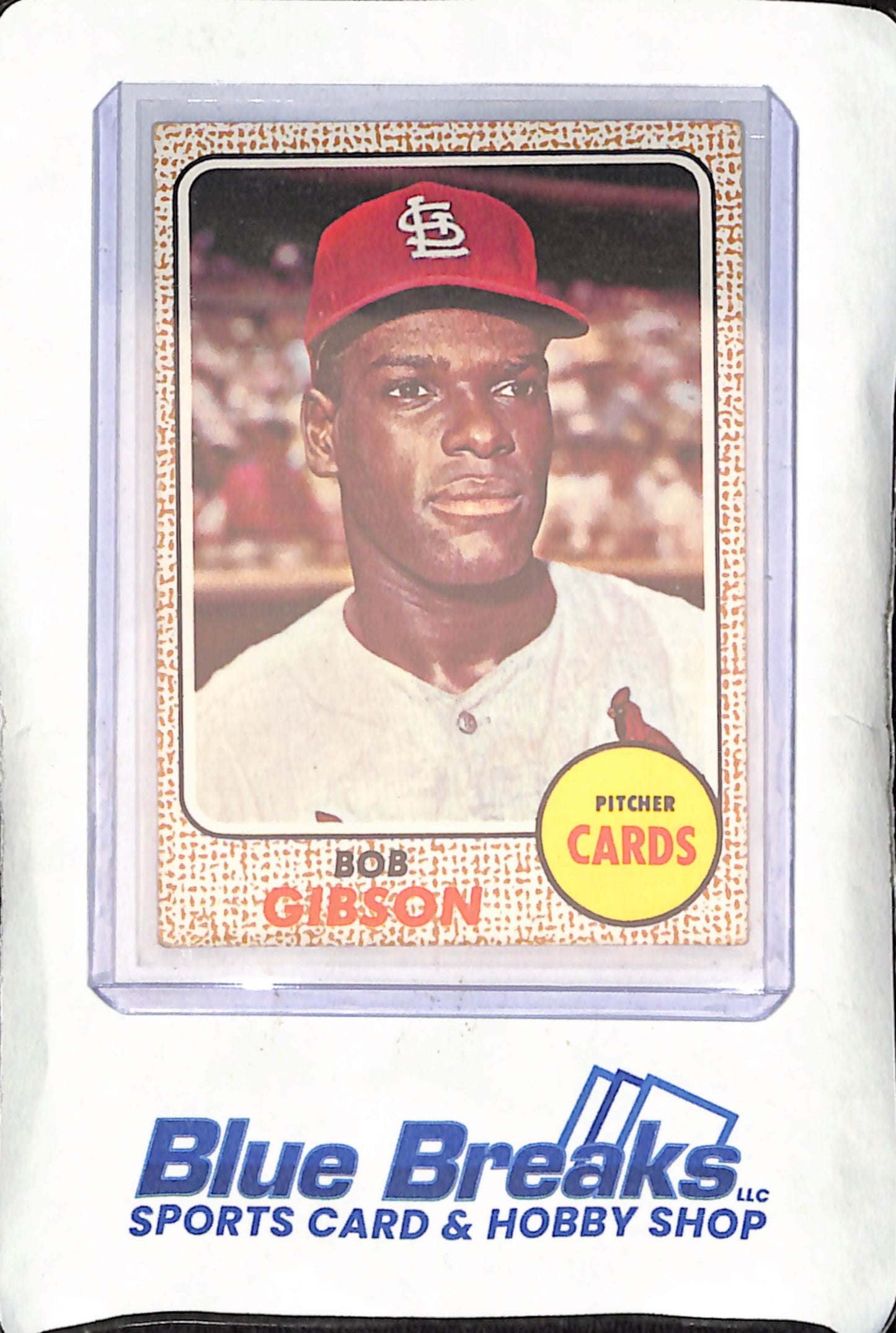 1968 Topps - Bob Gibson - St Louis Cardinals - Baseball - #100