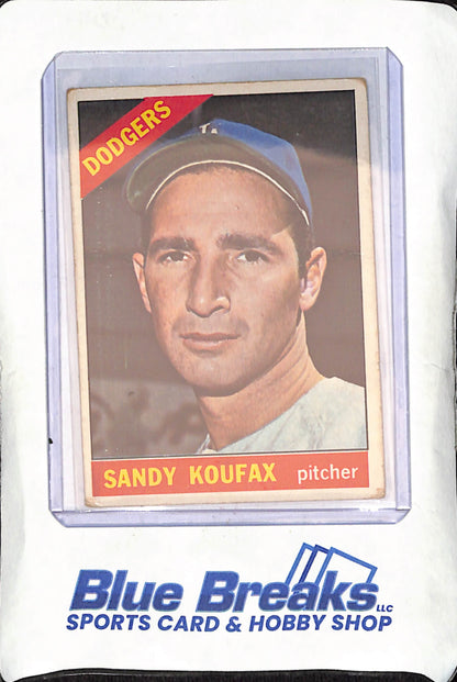 1966 Topps - Sandy Koufax - Los Angeles Dodgers - Baseball - #100