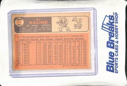 1966 Topps - Al Kaline - Detroit Tigers - Baseball - #410
