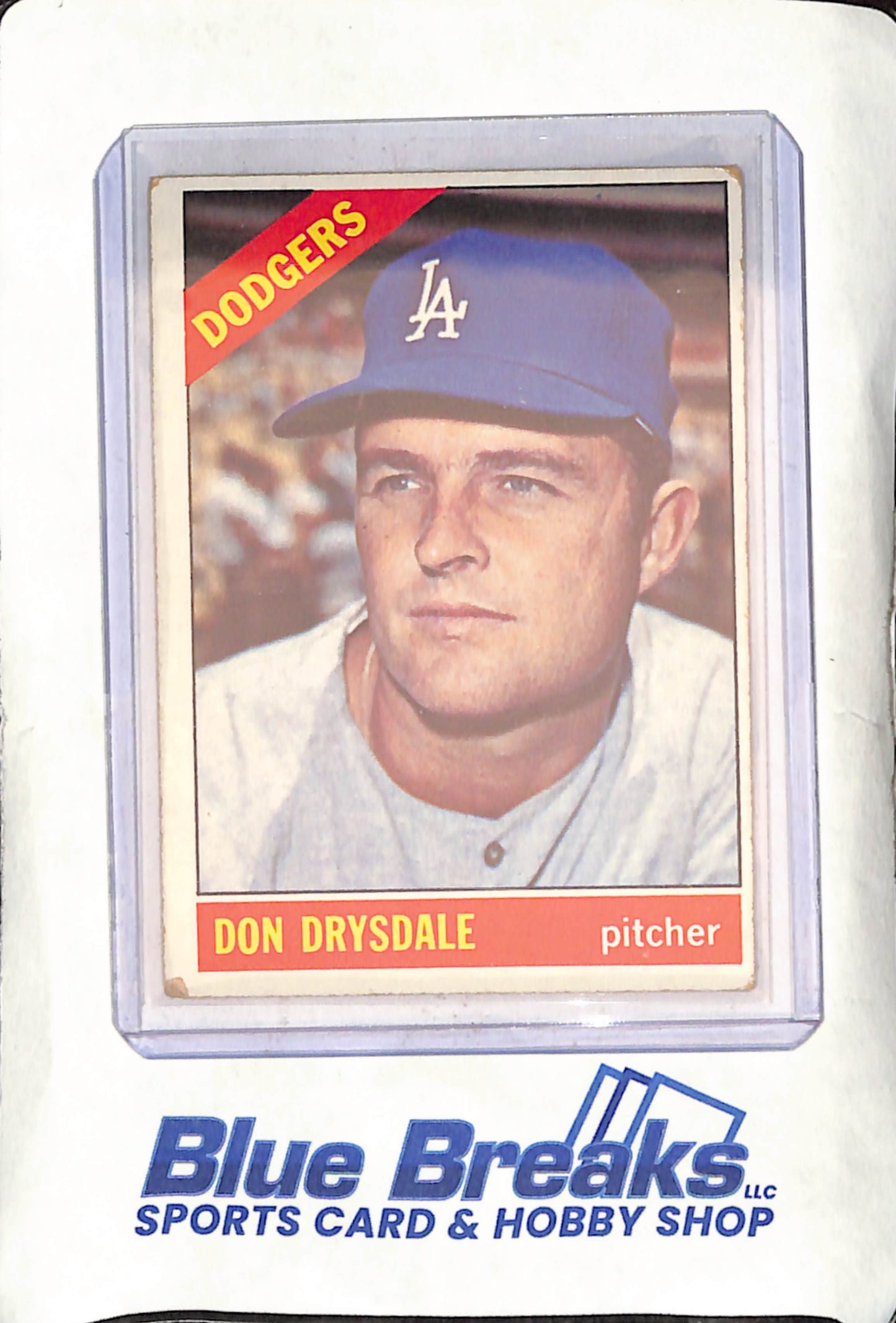 1966 Topps - Don Drysdale - Los Angeles Dodgers - Baseball - #430