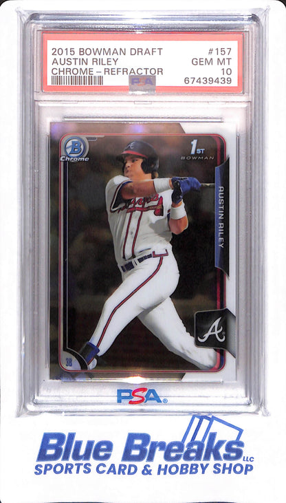 2015 Bowman Draft - Austin Riley - # 157 - Atlanta Braves - Baseball - Chrome Refractor