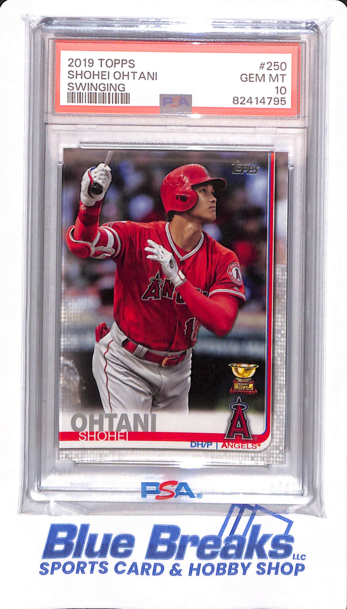 2019 Topps - Shohei Ohtani - # 250 - Los Angeles Angels - PSA 10 - Baseball - Swinging