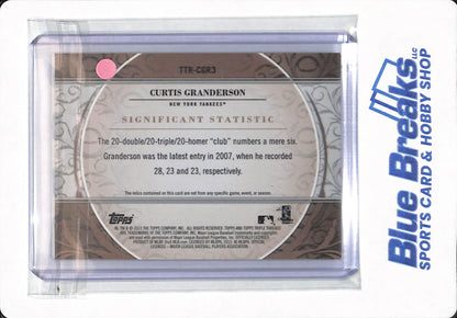 2013 Topps Triple Threads - Curtis Granderson - #TTR-CGR3 - New York Yankees - Baseball - 19/27