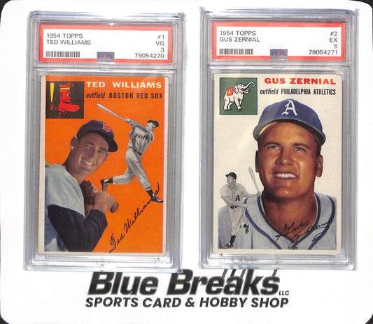 1954 Topps Complete Set - All PSA Graded in Sequential order