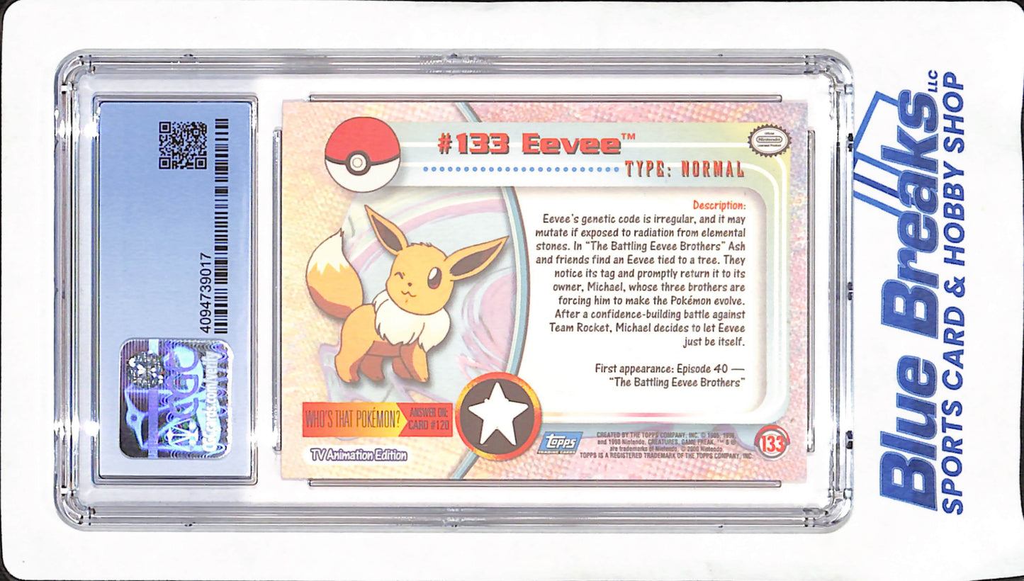 200o Topps Pokemon Series 3 - Eevee - CGC Mint 9 - #133