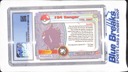 2000 Topps Pokemon Series 2 - Gengar - Silver Foil - CGC 9.5 - #94