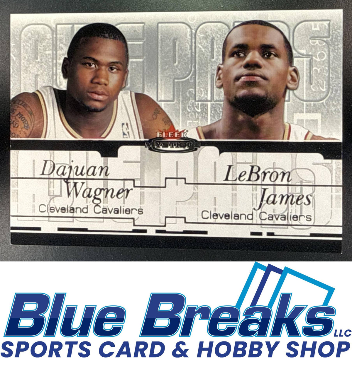 2003 Fleer Mystique DaJuan Wagner LeBron James #5 AP Awe Pairs 282/500 Cleveland Cavaliers