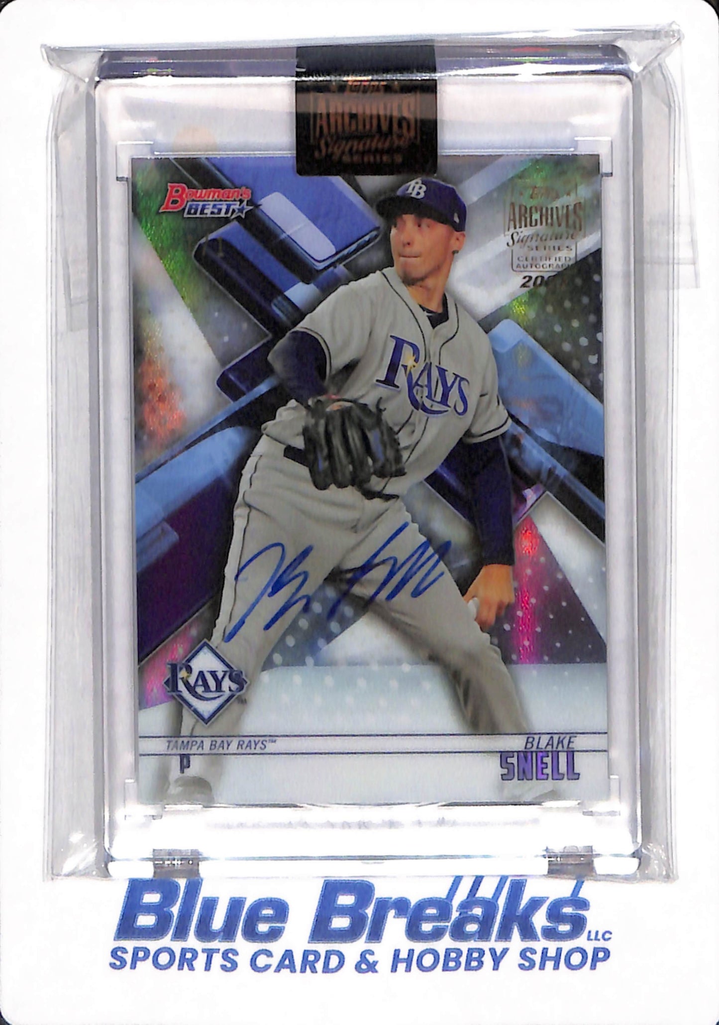 2022 Topps Archives Signature Series - Blake Snell - 1/1 - Tampa Bay Rays - Baseball - Autographed