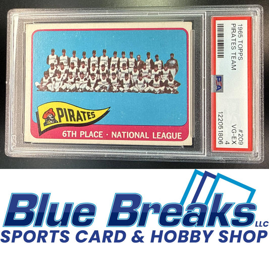 1965 Topps Pittsburgh Pirates [RC] #209 PSA 4