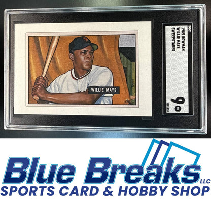 1989 Bowman Reprint Sweepstakes Willie Mays SGC 9 San Francisco Giants