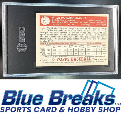 1997 Topps Willie Mays Commemorative Reprints [RC] #2 SGC 5 New York Giants