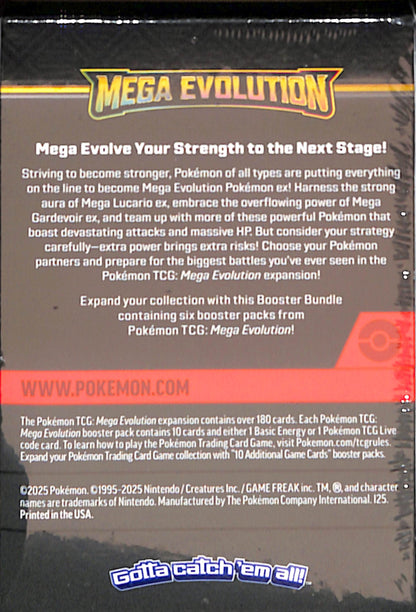 Pokemon - Mega Evolutions - Booster Bundle - Sealed Wax