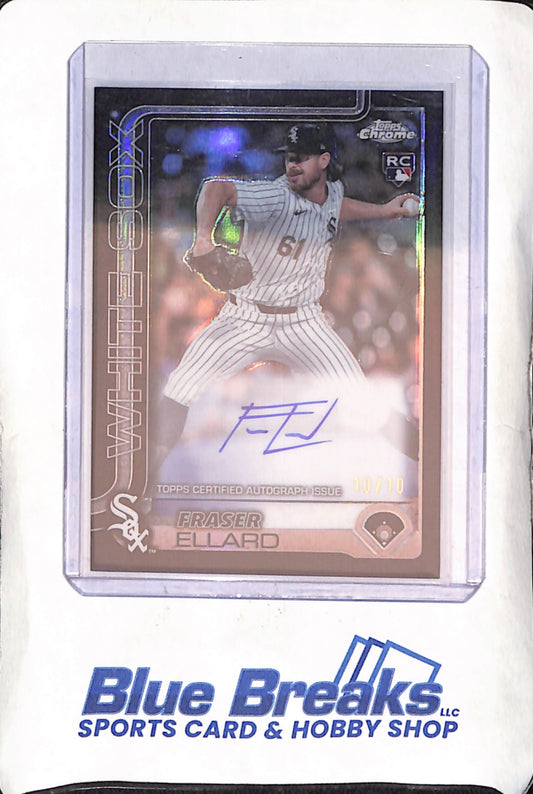 2025 Topps Chrome - Fraser Ellard - Autograph - 10/10 - RC - Chicago White Sox - Baseball - #RA-FE