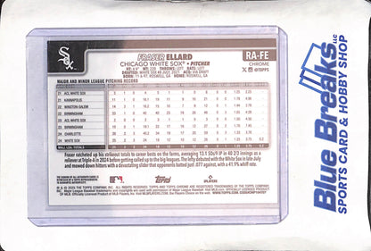 2025 Topps Chrome - Fraser Ellard - Autograph - 10/10 - RC - Chicago White Sox - Baseball - #RA-FE