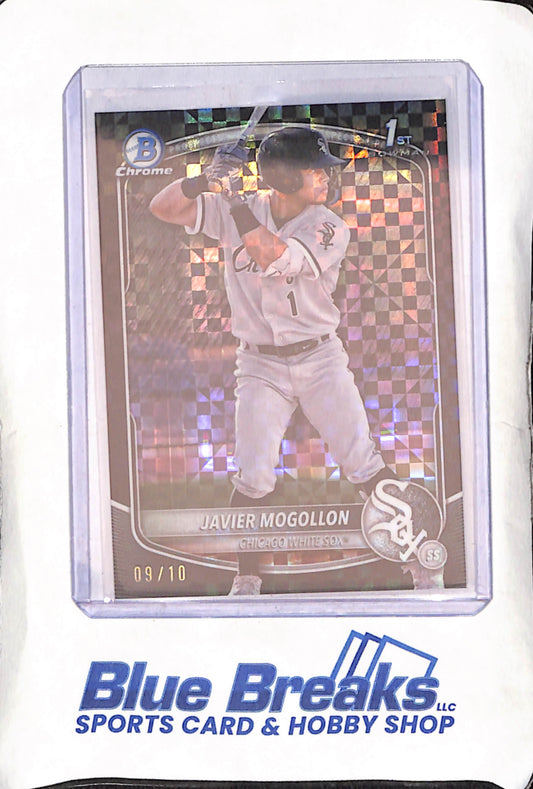 2025 Bowman Chrome - Javier Mogollon - 9/10 - Xfractor - 1st Bowman - Chicago White Sox - Baseball - #BCP-68