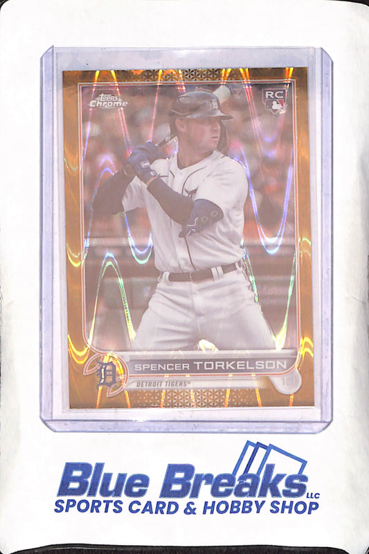 2022 Topps Chrome - Spencer Torkelson - Gold Wave - RC - 6/50 - Detroit Tigers - Baseball - #223