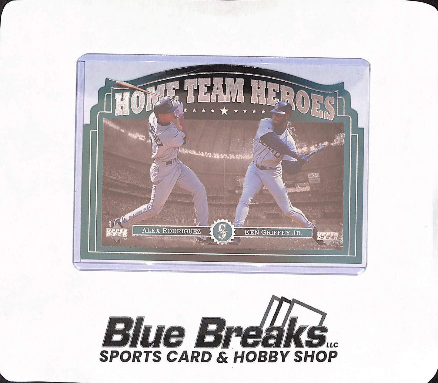 1997 Upper Deck - Ken Griffey Jr - Alex Rodriguez - Oversized Home Team Heroes - Seattle Mariners - Baseball - #HT 1/12