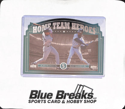 1997 Upper Deck - Ken Griffey Jr - Alex Rodriguez - Oversized Home Team Heroes - Seattle Mariners - Baseball - #HT 1/12