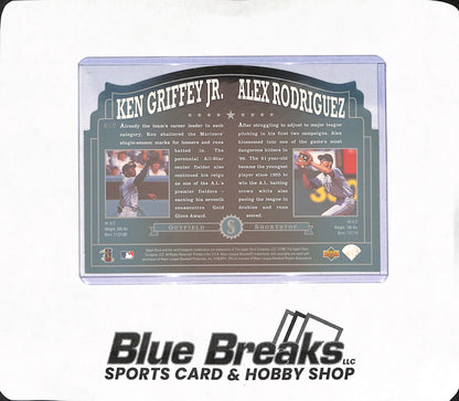 1997 Upper Deck - Ken Griffey Jr - Alex Rodriguez - Oversized Home Team Heroes - Seattle Mariners - Baseball - #HT 1/12