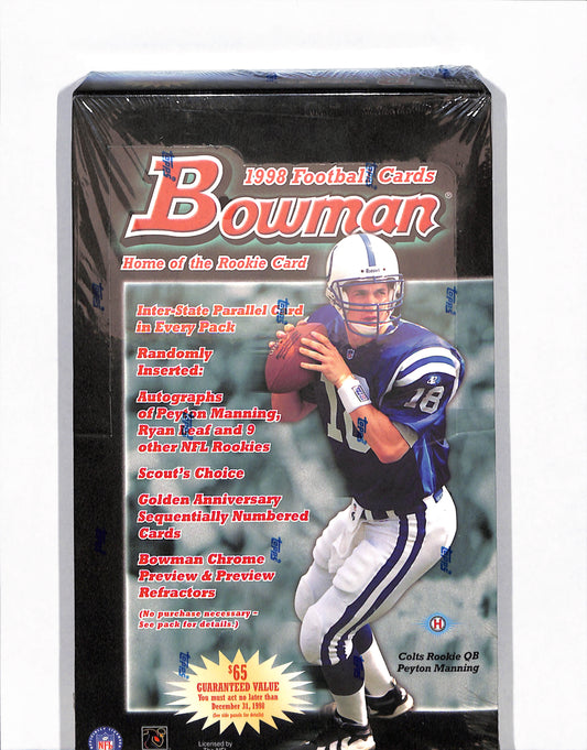 1998 Bowman NFL Football Cards - Sealed Wax