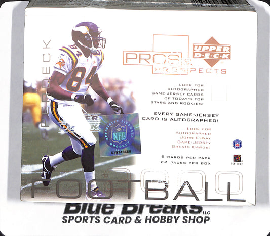 2000 Upper Deck Pros & Prospects - NFL - Tom Brady Rookie? - Sealed Wax