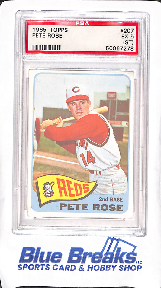 1965 Topps - Pete Rose - PSA 5 (ST) - Cincinnati Reds - Baseball - #207