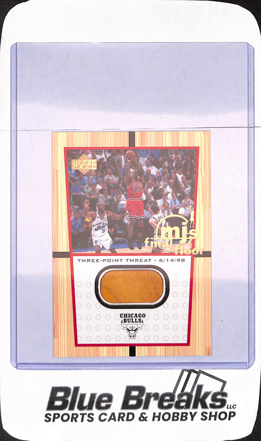 2000 Upper Deck - MJ's Final Floor - Relic - Three-Point-Threat 6/14/98 - Chicago Bulls - Basketball - #FF4