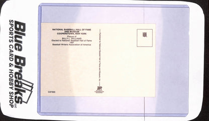 1987 Hall of Fame Postcard - Billy Leo Williams - Autograph - Chicago Cubs - Baseball