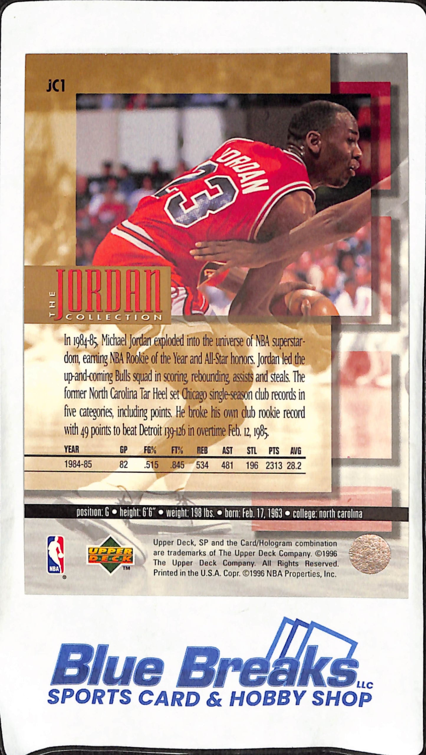 1995-96 Upper Deck -  Michael Jordan -  The Jordan Collection Complete Set JC1-JC24